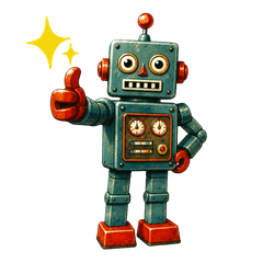 Retro Robot Daily Stickers