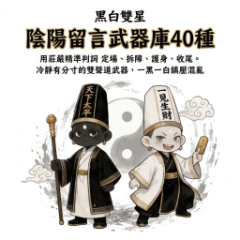黑白雙星：陰陽留言武器庫40種
