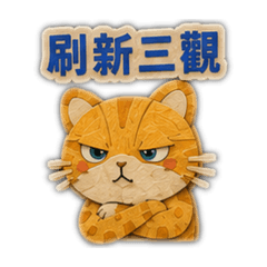 紙雕貓貓玩貼圖2