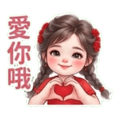 Greetings from a girl with a round face