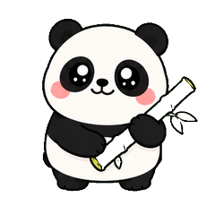 Baobao圓滾滾熊貓誇張反應貼圖