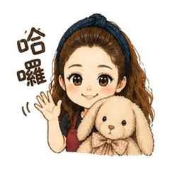 可愛日常公仔（抱兔版）