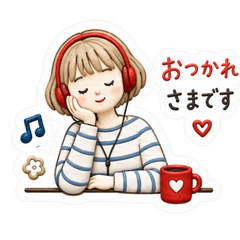 Plump & Cute! 3D Clay Music Girl