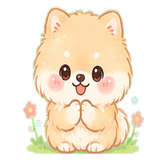 Pomeranian Everyday Stickers 1