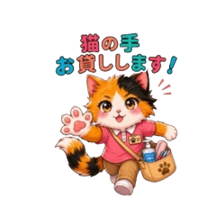 Neko Caregiver's Heartwarming Stickers 3