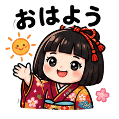 Warm Fukushima Dialect Kimono Girl