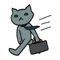 動物、出勤する