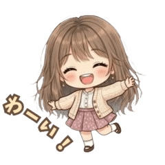Cute working woman sticker (Vol.18) 0715