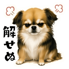 Chihuahua Ikura and Nori Stickers