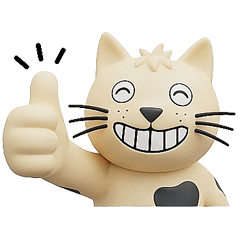 A poorly drawn cat