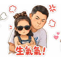 最可愛的女兒與老婆