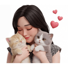 Mommy with Ouie Girls