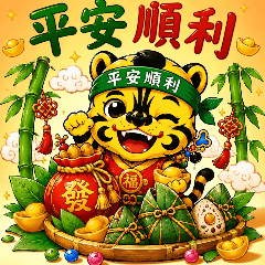 虎爺端午聊天貼圖｜虎旺端午篇