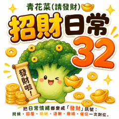 青花菜請發財：招財日常32