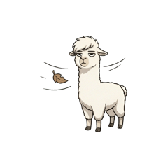 A mischievous Alpaca