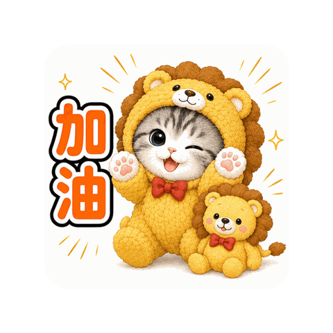跳出來♪貓咪布偶裝貼圖 11