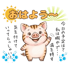 Tiger-Striped Piglet (Drink Lover)