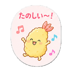 Cute Shrimp Tempura sticers Vol. 2