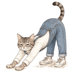 The Daily Life of a Stylish Cat