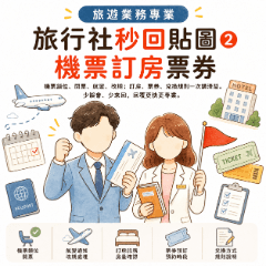 旅行社秒回貼圖② 機票訂房票券