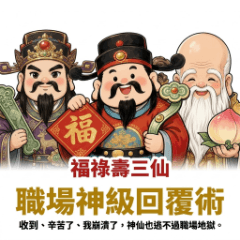 福祿壽三仙：職場神級回覆術