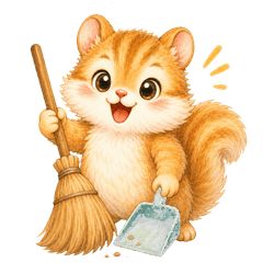 Overachieving Squirrel Stickers Vol.2