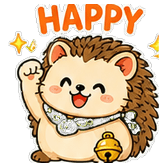 可愛刺蝟日常貼 圖