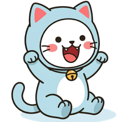 A seal in a cat costume sticker