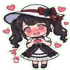 Expressive Goth-Loli Daily Stickers