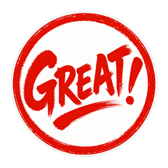 Praise Stamp: OK, GREAT!