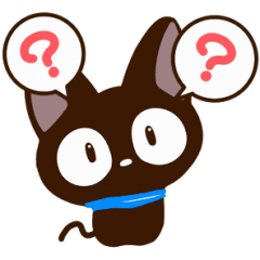 Sticker of Gentle Black Cat (Moving)