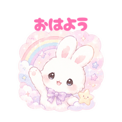 Dreamy Cute Bunny Stickers