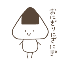healing type of onigiri sticker