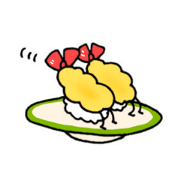 Mysterious tempura of shrimp