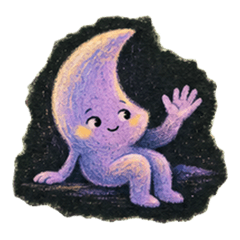 粉彩夜間便條