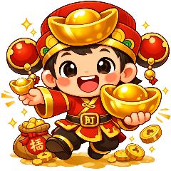 The God of Wealth has arrived.