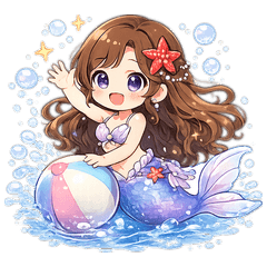 Mermaid Daily Stickers001