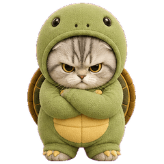 Grumpy Turtle Cat Moods