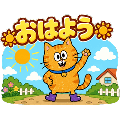 Cat Friends Greeting Stickers