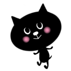 黒猫ネロの日常スタンプ