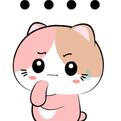 Baby Pink Cat 2 : Pop-up stickers