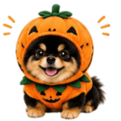 Costume Pomeranian Stickers2