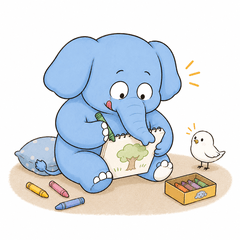 Bobo the Blue Elephant