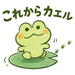 After Work Frog Goes Home