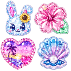 Cute sparkly Sticker03