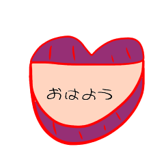 Sticker of the mouth