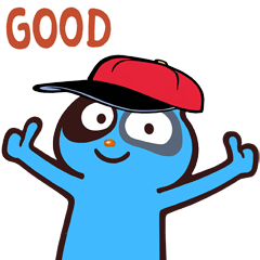 Kawaii Cat Blue