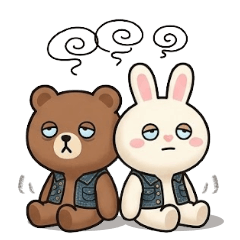 Cute Teddy and Bunny sticker 38