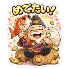 Bring in the luck! Daikoku-sama Stickers