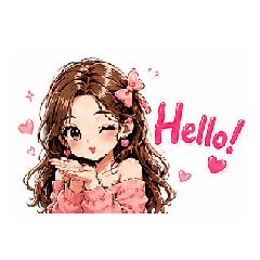 Hello! Sweet Girl Stickers Vol. 3